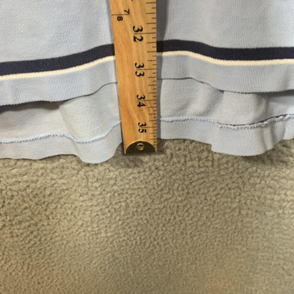 S Polo Ralph Lauren Polo Shirt Men Short Sleeve Cotton Size 3XB Big Blue Striped - Picture 5 of 6